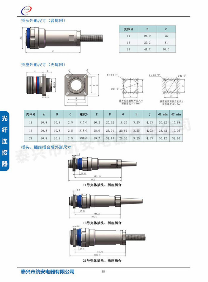 J599MT系列光纖連接器